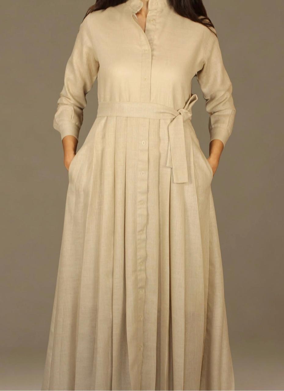 Lantern Boutique — front detail, belt and pleats