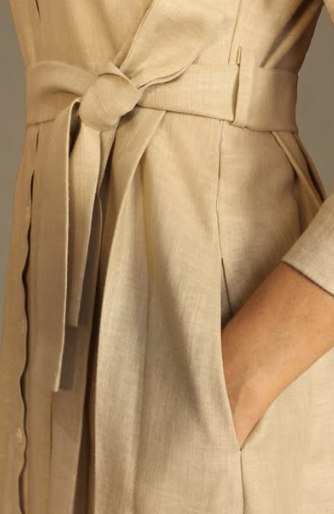 Lantern Boutique — belt and pleat detail