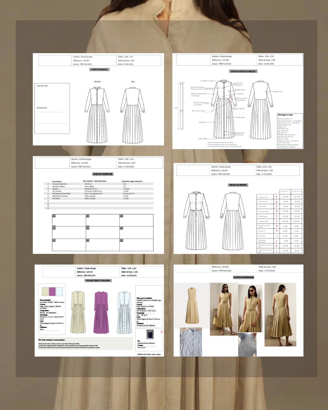 Lantern Boutique — technical specification sheets