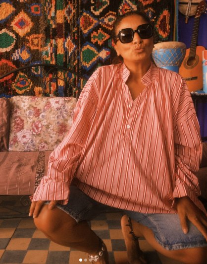 Madame Babouche — striped resort look